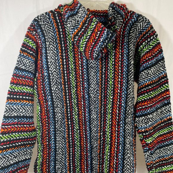 Earth Ragz Multicolor Hooded Pullover Sweater NWOT Women's Size Large - Picture 11 of 16